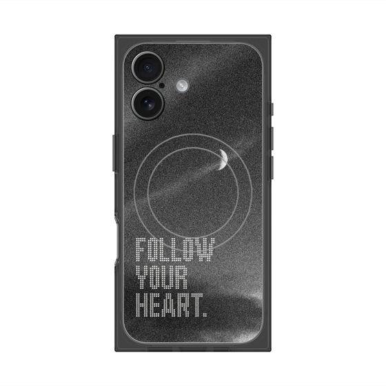 Premium Square Case with MagSafe［ Original - Dot Overlay - FOLLOW YOUR HEART/B ］