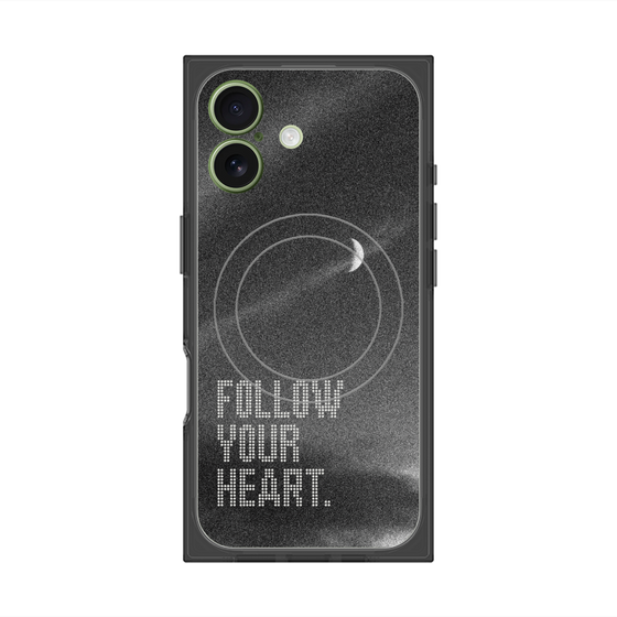 Premium Square Case with MagSafe［ Original - Dot Overlay - FOLLOW YOUR HEART/B ］