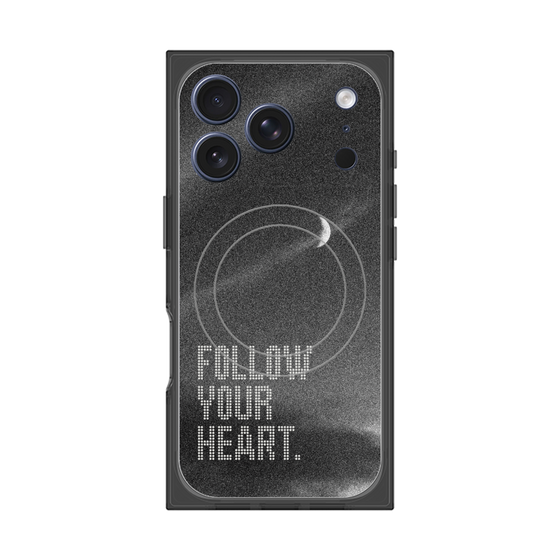 Premium Square Case with MagSafe［ Original - Dot Overlay - FOLLOW YOUR HEART/B ］