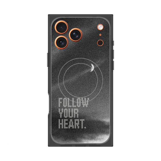 Premium Square Case with MagSafe［ Original - Dot Overlay - FOLLOW YOUR HEART/B ］