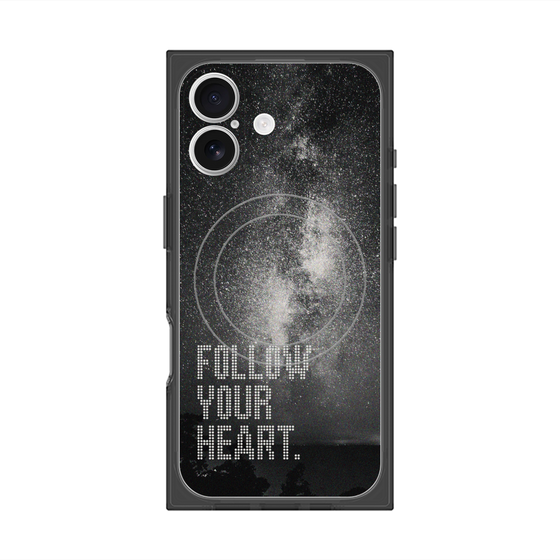 Premium Square Case with MagSafe［ Original - Dot Overlay - FOLLOW YOUR HEART/C ］