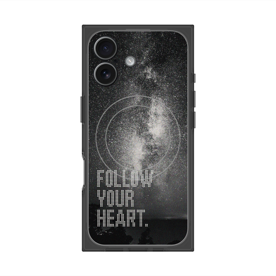 Premium Square Case with MagSafe［ Original - Dot Overlay - FOLLOW YOUR HEART/C ］