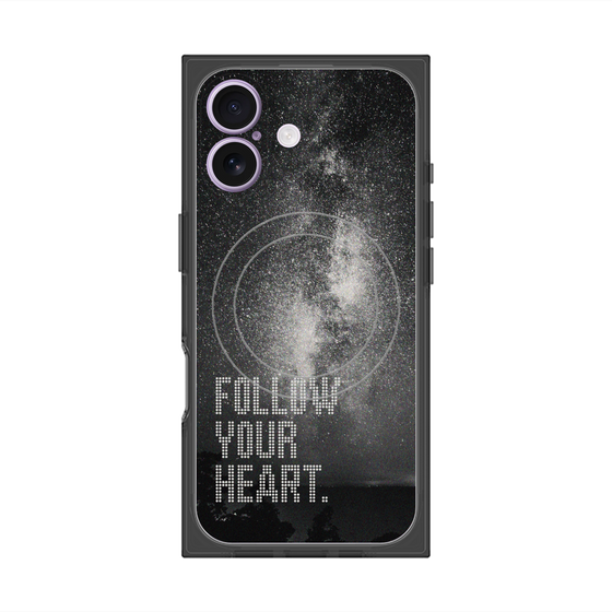 Premium Square Case with MagSafe［ Original - Dot Overlay - FOLLOW YOUR HEART/C ］