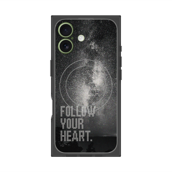 Premium Square Case with MagSafe［ Original - Dot Overlay - FOLLOW YOUR HEART/C ］