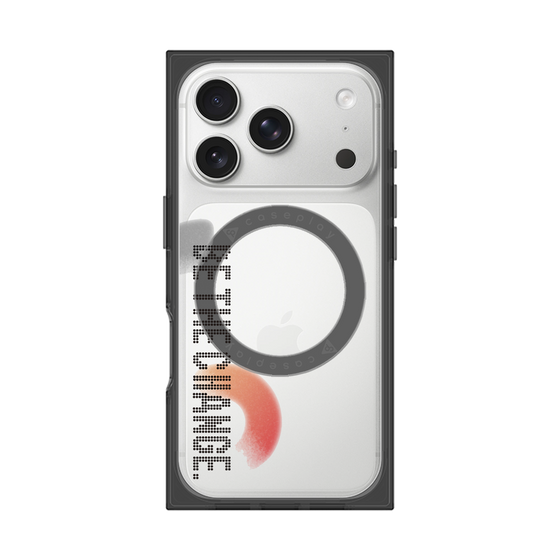 Premium Square Case with MagSafe［ Original - Dot Overlay - BE THE CHANGE/A ］