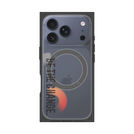 Premium Square Case with MagSafe［ Original - Dot Overlay - BE THE CHANGE/A ］