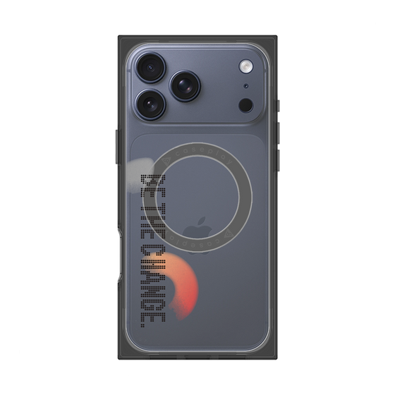 Premium Square Case with MagSafe［ Original - Dot Overlay - BE THE CHANGE/A ］