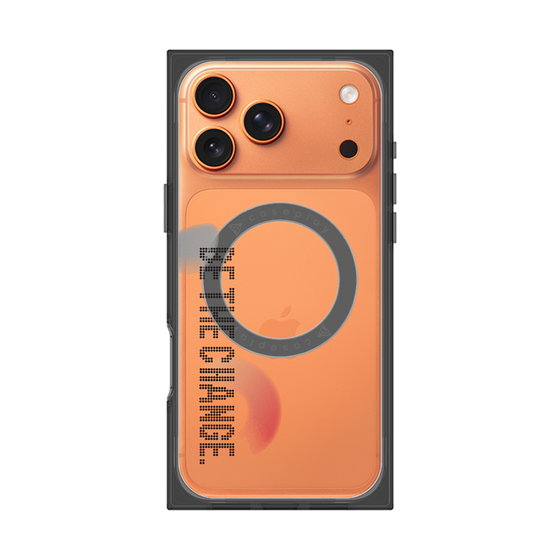 Premium Square Case with MagSafe［ Original - Dot Overlay - BE THE CHANGE/A ］