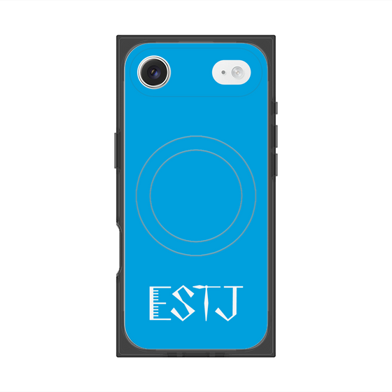 Premium Square Case with MagSafe［ Original - ESTJ Executive - Alphabet - Blue ］