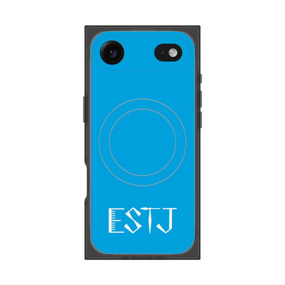 Premium Square Case with MagSafe［ Original - ESTJ Executive - Alphabet - Blue ］