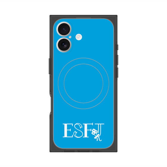 Premium Square Case with MagSafe［ Original - ESFJ Consul - Alphabet - Blue ］