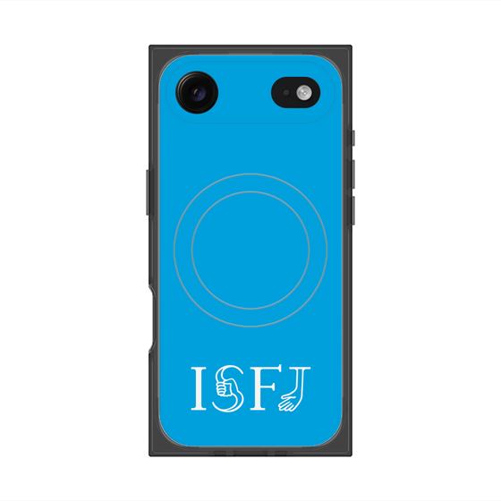 Premium Square Case with MagSafe［ Original - ISFJ Defender - Alphabet - Blue ］
