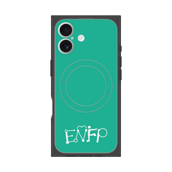 Premium Square Case with MagSafe［ Original - ENFP Campaigner - Alphabet - Green ］