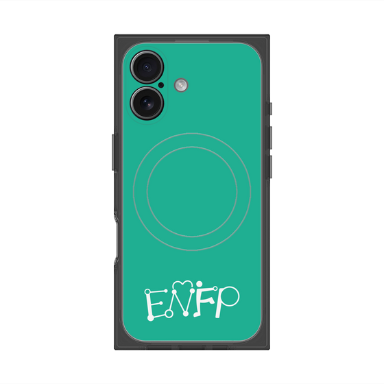 Premium Square Case with MagSafe［ Original - ENFP Campaigner - Alphabet - Green ］