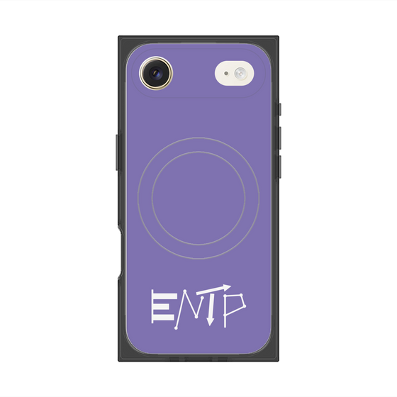 Premium Square Case with MagSafe［ Original - ENTP Debater - Alphabet - Purple ］