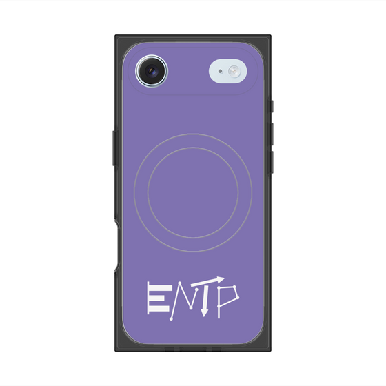 Premium Square Case with MagSafe［ Original - ENTP Debater - Alphabet - Purple ］