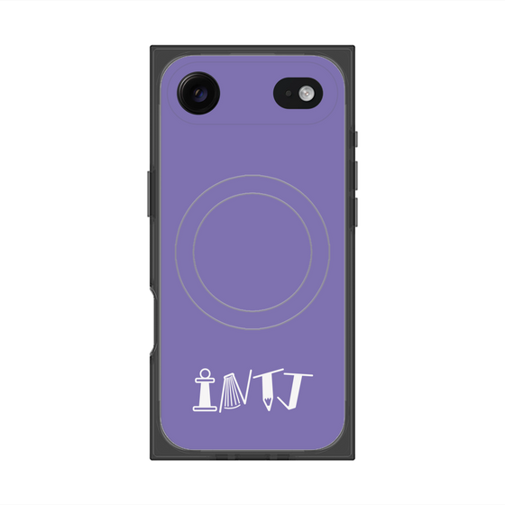 Premium Square Case with MagSafe［ Original - INTJ Architect - Alphabet - Purple ］