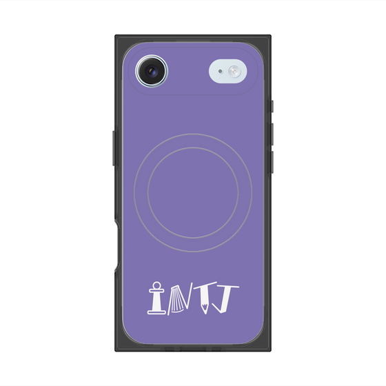 Premium Square Case with MagSafe［ Original - INTJ Architect - Alphabet - Purple ］