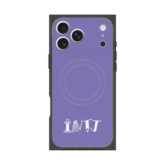 Premium Square Case with MagSafe［ Original - INTJ Architect - Alphabet - Purple ］