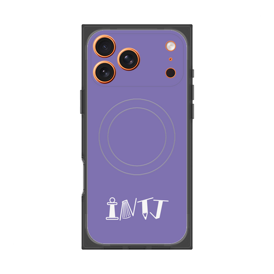 Premium Square Case with MagSafe［ Original - INTJ Architect - Alphabet - Purple ］