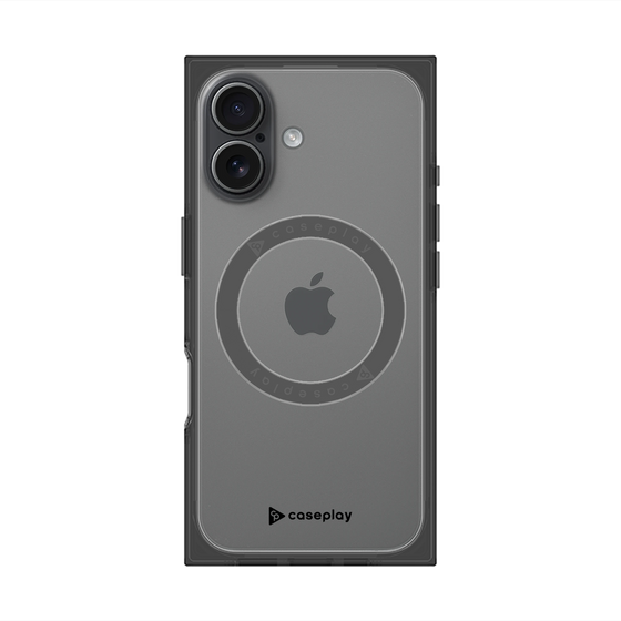 Premium Square Case with MagSafe［ Original - CASEPLAY Logo - Black/A ］