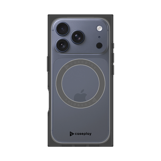 Premium Square Case with MagSafe［ Original - CASEPLAY Logo - Black/A ］