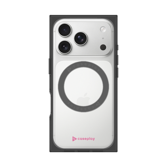 Premium Square Case with MagSafe［ Original - CASEPLAY Logo - Pink/A ］