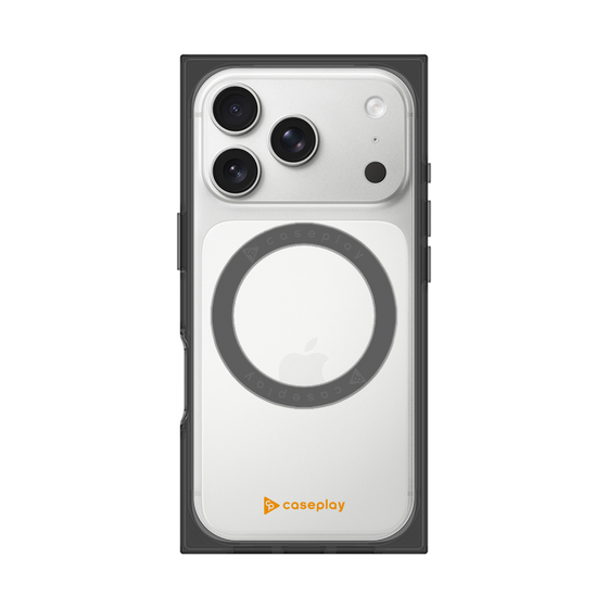 Premium Square Case with MagSafe［ Original - CASEPLAY Logo - Orange/A ］