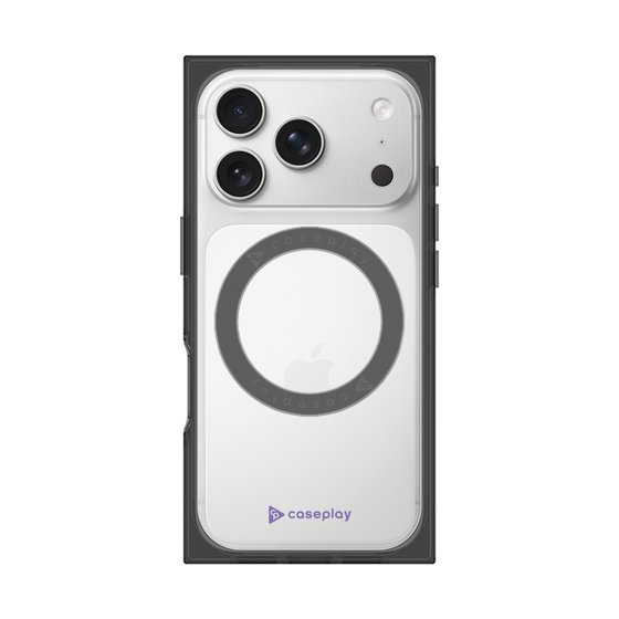 Premium Square Case with MagSafe［ Original - CASEPLAY Logo - Purple/A ］