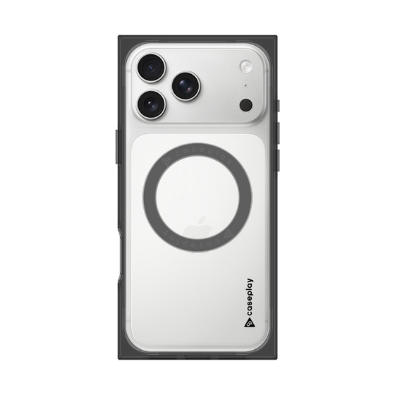 Premium Square Case with MagSafe［ Original - CASEPLAY Logo - Black/B ］