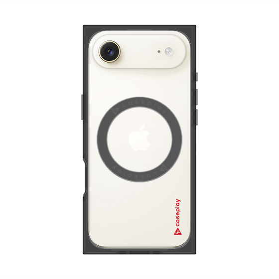 Premium Square Case with MagSafe［ Original - CASEPLAY Logo - Red/B ］