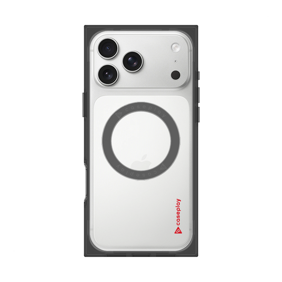 Premium Square Case with MagSafe［ Original - CASEPLAY Logo - Red/B ］