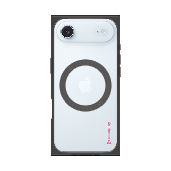 Premium Square Case with MagSafe［ Original - CASEPLAY Logo - Pink/B ］