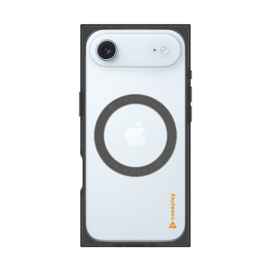 Premium Square Case with MagSafe［ Original - CASEPLAY Logo - Orange/B ］