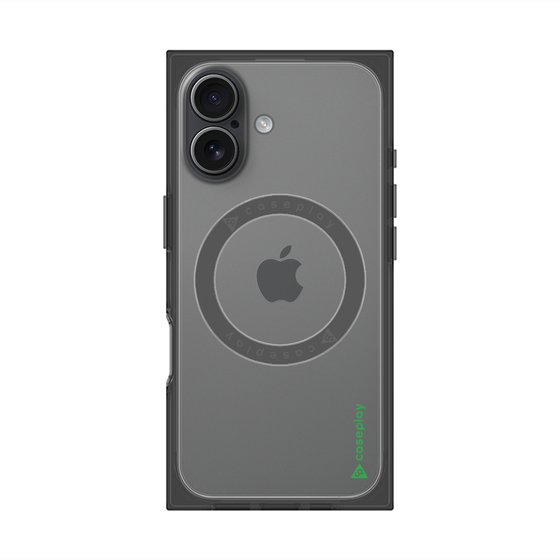 Premium Square Case with MagSafe［ Original - CASEPLAY Logo - Green/B ］
