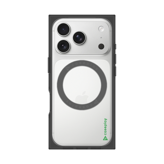 Premium Square Case with MagSafe［ Original - CASEPLAY Logo - Green/B ］