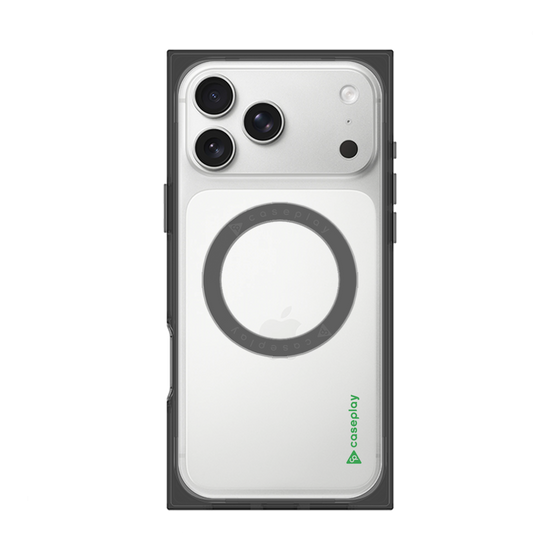 Premium Square Case with MagSafe［ Original - CASEPLAY Logo - Green/B ］