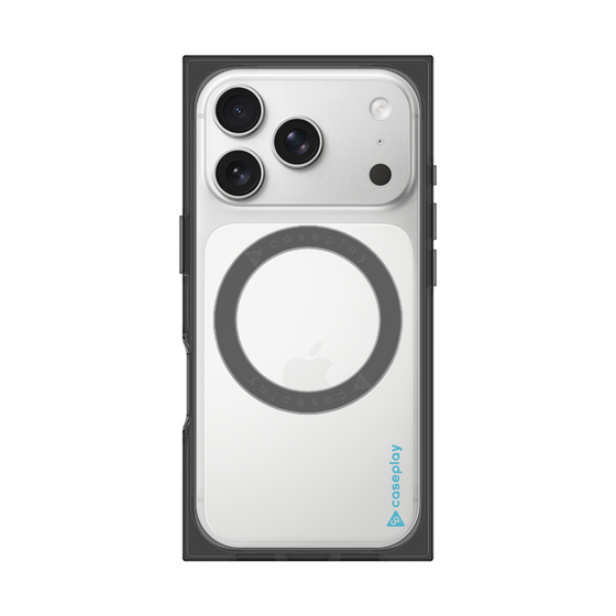 Premium Square Case with MagSafe［ Original - CASEPLAY Logo - Light Blue/B ］