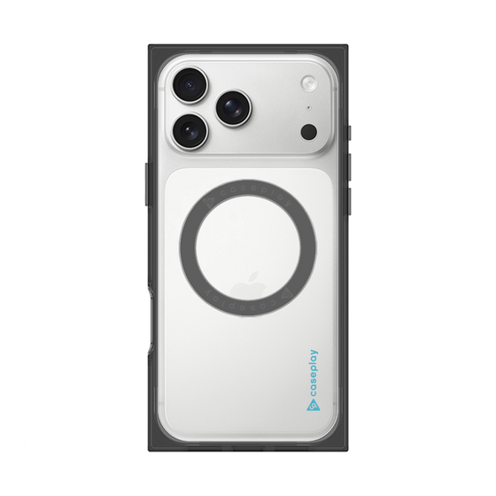 Premium Square Case with MagSafe［ Original - CASEPLAY Logo - Light Blue/B ］