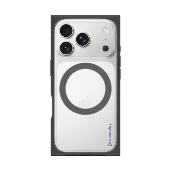 Premium Square Case with MagSafe［ Original - CASEPLAY Logo - Purple/B ］