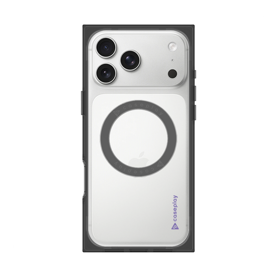 Premium Square Case with MagSafe［ Original - CASEPLAY Logo - Purple/B ］
