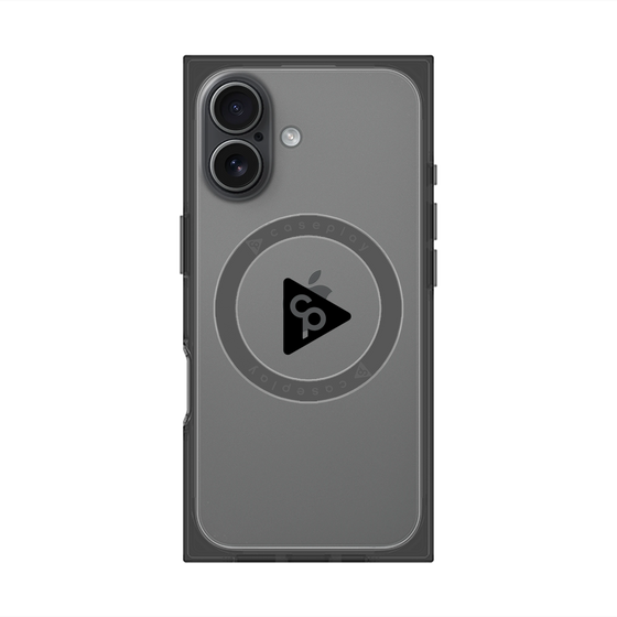 Premium Square Case with MagSafe［ Original - CASEPLAY Logo - Black/C ］