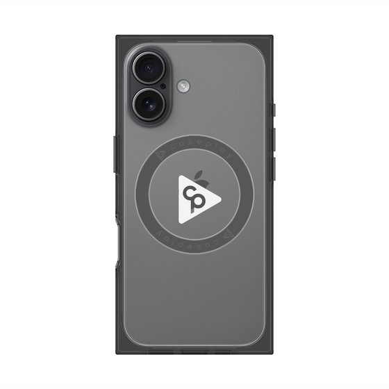 Premium Square Case with MagSafe［ Original - CASEPLAY Logo - White/C ］