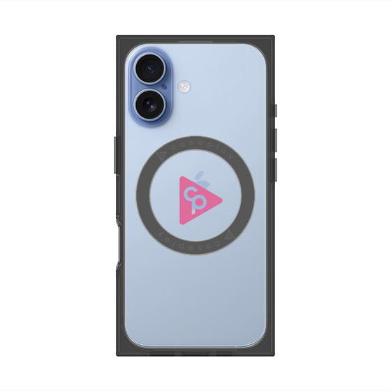 Premium Square Case with MagSafe［ Original - CASEPLAY Logo - Pink/C ］