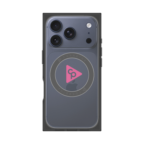 Premium Square Case with MagSafe［ Original - CASEPLAY Logo - Pink/C ］