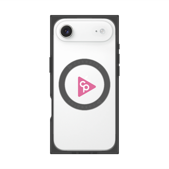 Premium Square Case with MagSafe［ Original - CASEPLAY Logo - Pink/C ］