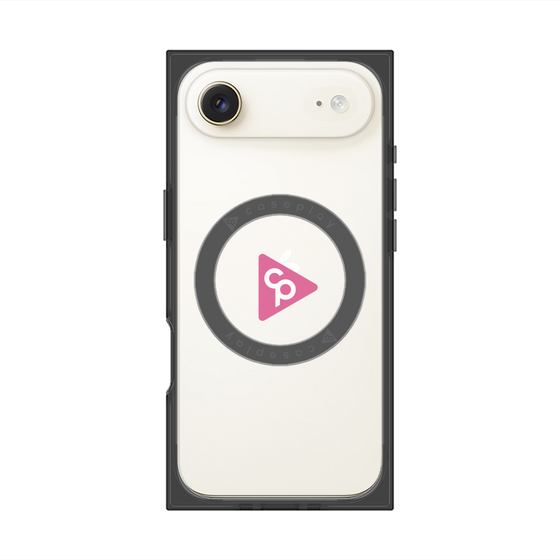 Premium Square Case with MagSafe［ Original - CASEPLAY Logo - Pink/C ］
