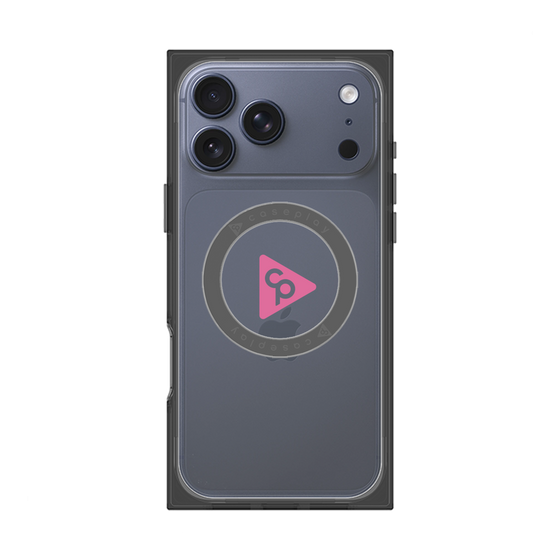 Premium Square Case with MagSafe［ Original - CASEPLAY Logo - Pink/C ］