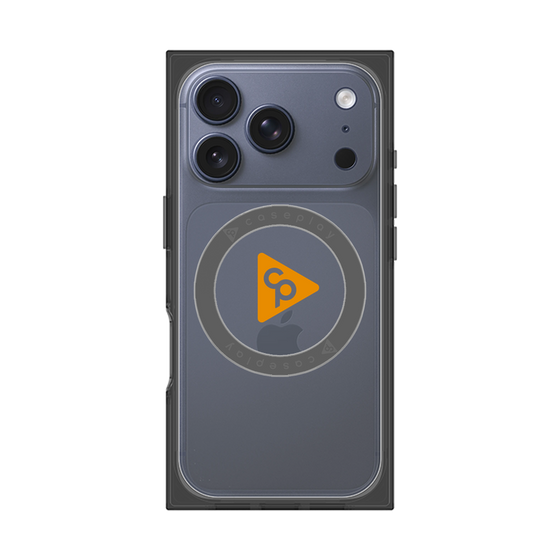 Premium Square Case with MagSafe［ Original - CASEPLAY Logo - Orange/C ］