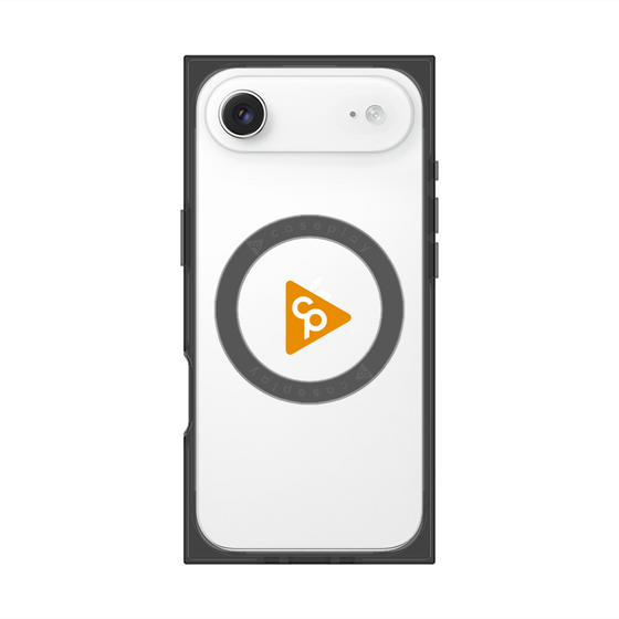 Premium Square Case with MagSafe［ Original - CASEPLAY Logo - Orange/C ］